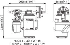 Marco DP12 Kit Deckwaschpumpe 5 bar (12 Volt) 4