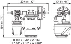 Marco DP9 Kit Deckwaschpumpe 4 bar (24 Volt) 3