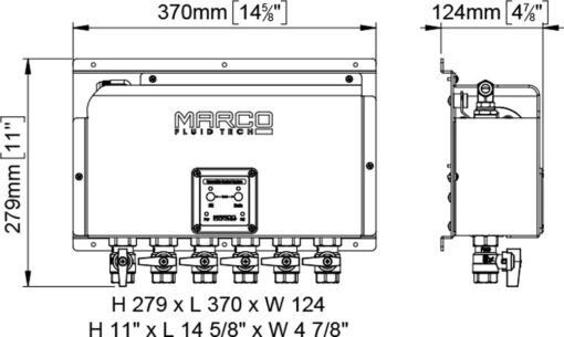 Marco OCS6/E Elektronisches Ölwechselsystem - 6 BSP Ventile 2