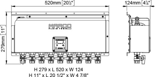 Marco OCS9/E Elektronisches Ölwechselsystem - 9 BSP Ventile 1