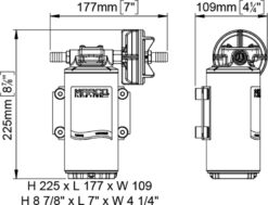 PWM Ready - Marco UP10-XC Pumpe aus Edelstahl für Dauerbelastung 18 l/min - AISI 316 L (24 Volt) 6