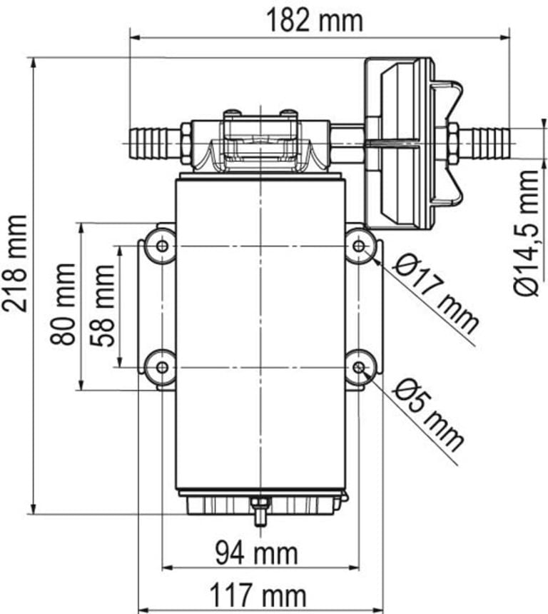 Marco Mehrstoff-Zahnradpumpen-Set UP10-XC 12V 7 bar 1.080 L/h Dauerbelastung 