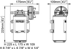 Marco UP10 Pumpe für Dauerbelastung 18 l/min (12 Volt) 8