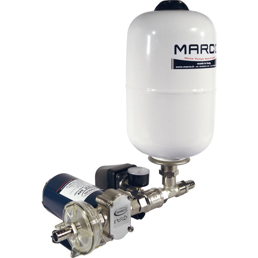Marco UP12/A-V5 Automatische Druckwasserpumpe 36 l/min + Ausdehnungsgefäss  5 l (24 Volt)