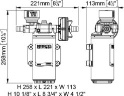 Marco UP12/E-LOBR pump draw