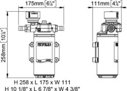 Marco UP12/E-LO Elektronische Pumpe für visköse Flüssigkeiten, PEEK Zahnräder 36 l/min 6