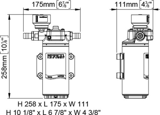 Marco UP12/E-LO Elektronische Pumpe für visköse Flüssigkeiten, PEEK Zahnräder 36 l/min 1