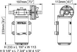 PWM Ready - Marco UP12-P Pumpe mit PEEK Zahnrädern 36 l/min (12 Volt) 6