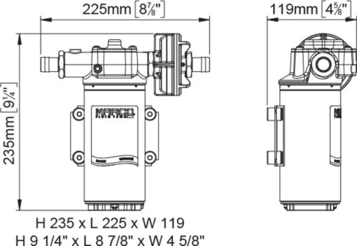 Marco UP14-PV pump drawing