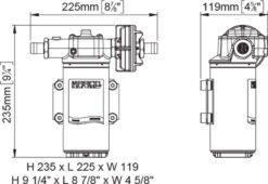 Marco UP14-P Pumpe mit PEEK Zahnrädern 46 l/min (12 Volt) 7