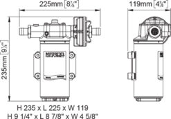 Marco UP14 Pumpe mit Bronzezahnrädern 46 l/min (24 Volt) 7