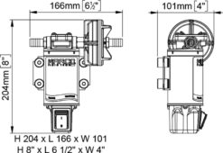 Marco UP3-S Zahnradpumpe 15 l/min mit integriertem on/off Schalter (24 Volt) 8