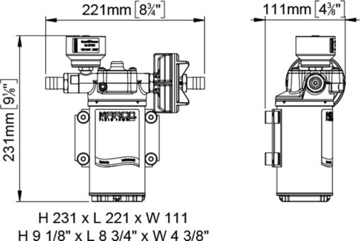 Marco UP6/E Elektronische Süßwasserpumpe 26 l/min 1