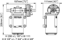 Marco UP6-P Pumpe mit PEEK Zahnrädern 26 l/min (24 Volt) 6