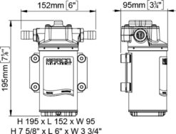 Marco UP6-RK Kit reversible Pumpe 26 l/min mit Paneel (12-24 Volt) 10