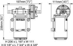 Marco UP6 Pumpe mit Bronzezahnrädern 26 l/min (24 Volt) 9