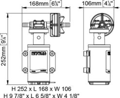 Marco UP9-HD Pumpe für Dauerbelastung mit Flansch 12 l/min (24 Volt) 7