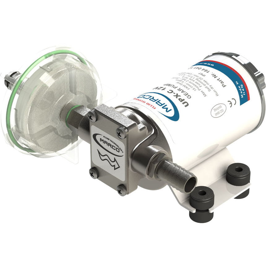 Marco UPX-C Pumpe aus Edelstahl für Chemikalien 15 l/min AISI 316 (12 Volt)