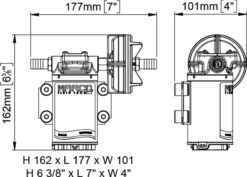 PWM Ready - Marco UPX Zahnradpumpe 15 l/min Edelstahl AISI 316 L (24 Volt) 6